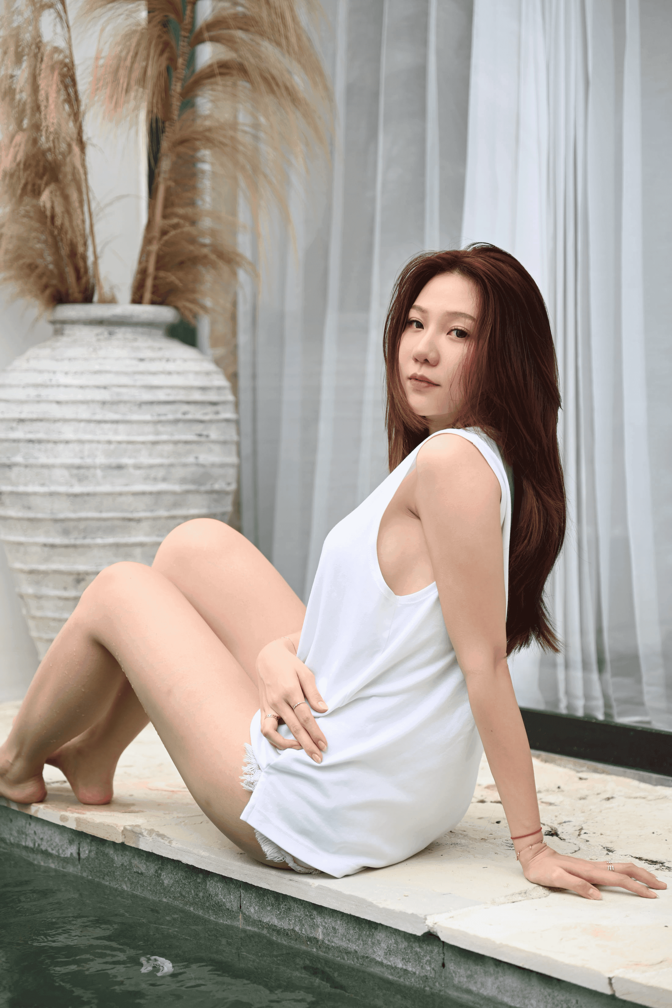 Jenadammaya In Home No Pans Braless 36