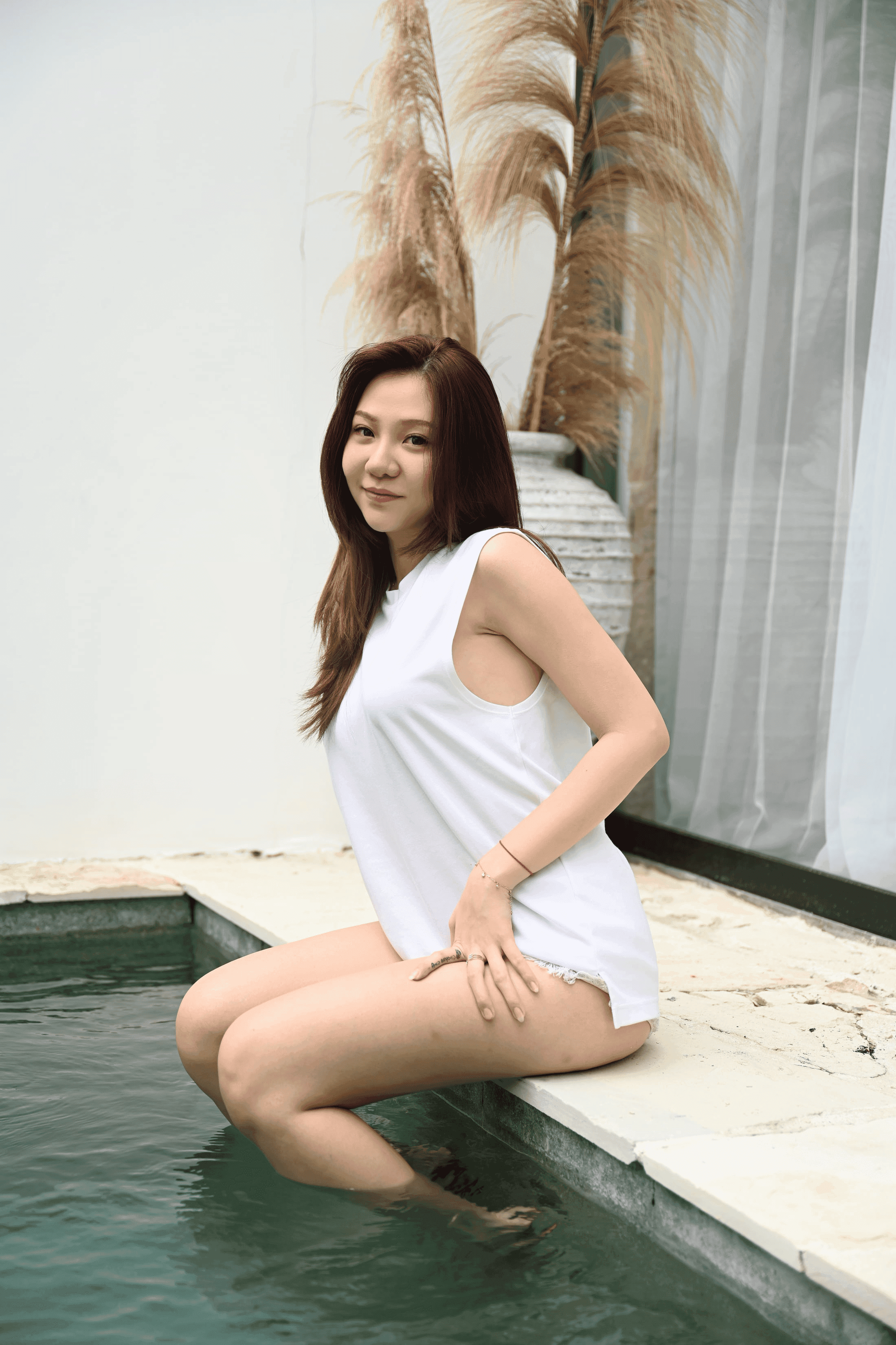 Jenadammaya In Home No Pans Braless 44